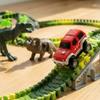 AUUGUU Dinosaur Toys - Create A Dino World with Flexible Race Track, Birthday Gift for Kids Ages 3+, Toys for 3 4 5 Year Old Boys view 4