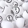 GSE Games & Sports Expert 1.55" White Bingo Balls - Ping Pong Size Balls for Large Bingo Cage, Bingo Calling Balls for Parties, Prize Raffles, Family Game Nights (Single Numbered) view 1