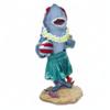 Hawaiian Miniature Dashboard Doll Shark with Surfboard view 2