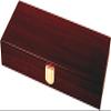 DA VINCI Mahogany Wood Poker Case with 100 Chip Capacity (Chips not Included) view 1