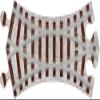 Wooden Train Track - Curved Crossover - Made in USA view 1