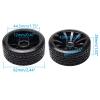 1/10 RC Drift Wheels 12mm Plastic RC Drift Tires & Black 10 Spokes Wheel Rims Pack of 4 view 2