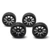 1/10 RC Drift Wheels 12mm Plastic RC Drift Tires & Black 10 Spokes Wheel Rims Pack of 4 view 4