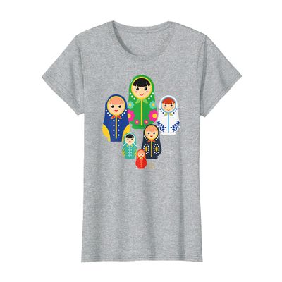 Matryoshka Russian Nesting Dolls, Russia Gift T-Shirt