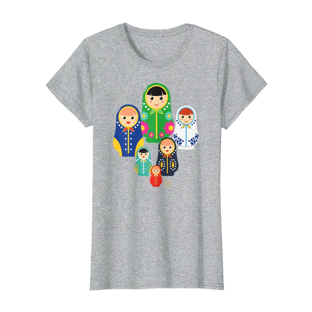 Matryoshka Russian Nesting Dolls, Russia Gift T-Shirt