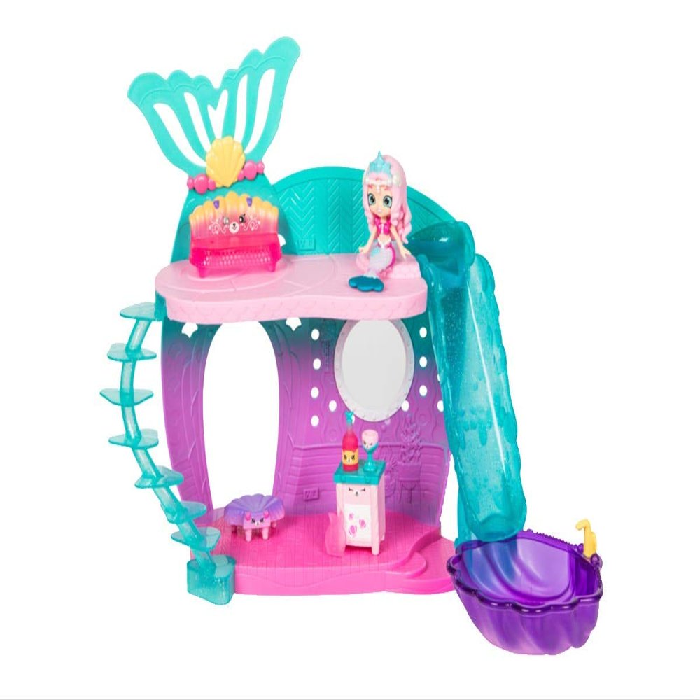 Happy Places Shopkins Mermaid Reef Retreat Playset with 'Lil Shoppie Mermaid & Surprise Petkin