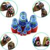Nesting Babushka Dolls - Handmade Rose Hand-painted - Matruska Stacking 7 Dolls - Munecas rusas - Home Decor Decorations view 4
