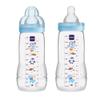 MAM Easy Active Baby Bottles 11oz, Fast Flow Skinsoft Silicone Nipple with Wide Neck Ergonomic Design, Easy to Hold, BPA-Free, Bottles with Leak-Proof Caps for 4+ Months Baby view 1