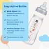 MAM Easy Active Baby Bottles 11oz, Fast Flow Skinsoft Silicone Nipple with Wide Neck Ergonomic Design, Easy to Hold, BPA-Free, Bottles with Leak-Proof Caps for 4+ Months Baby view 2