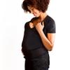 Brownmed Pocket Skin-to-Skin Baby Carrier Shirt for Mom & Newborn - Full-Coverage Baby Wrap Carrier - Black - Medium view 1