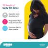 Brownmed Pocket Skin-to-Skin Baby Carrier Shirt for Mom & Newborn - Full-Coverage Baby Wrap Carrier - Black - Medium view 4