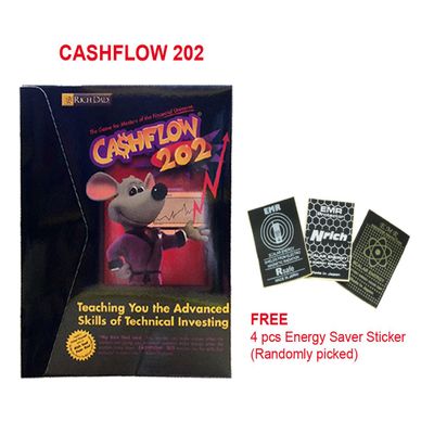 202 Cashflow Board Game Robert Kiyosaki Rich Dad Poor Dad Energy Saver Sticker