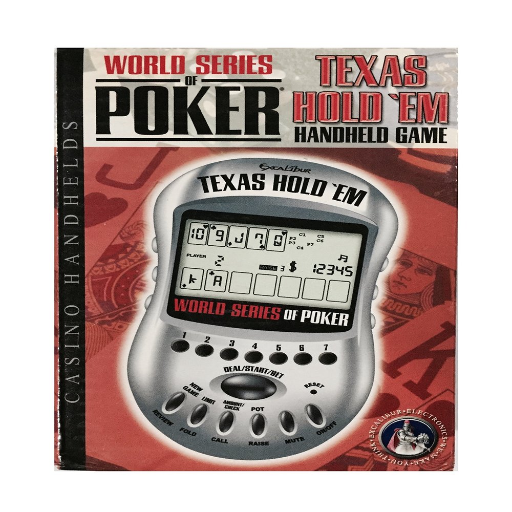 World Series Poker, Texas Hold'em Handheld Game, New in Box by Excalibur