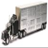 1/32nd New Ray Kenworth W900 Pot Belly Livestock trailer view 1