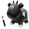 Farm Hoppers Award Winning Inflatable Toddler Safe Bouncing Black Cow Plus Pump view 1