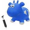 Farm Hoppers Award Winning Inflatable Toddler Safe Bouncing Blue Cow Plus Pump view 1