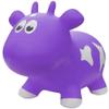 Farm Hoppers Award Winning Inflatable Toddler Safe Bouncing Purple Cow Plus Pump view 1