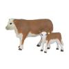 Big Country Toys Hereford Cow & Calf - 1:20 Scale - Hand Painted - Farm Toys - Farm Animal Toys view 1