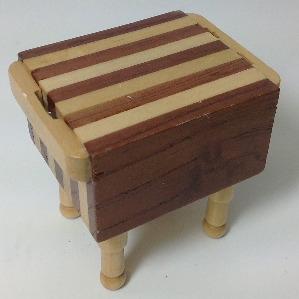 1:12 Scale Butcher Block Table #D3731