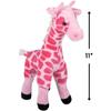 Rhode Island Novelty Pink Giraffe Plush | 11 Inches Long (1-Unit) view 3