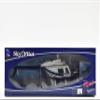 Bell 206 Helicopter Dark Blue and White Police Sky Pilot Series 1/34 Diecast Model by New Ray view 2
