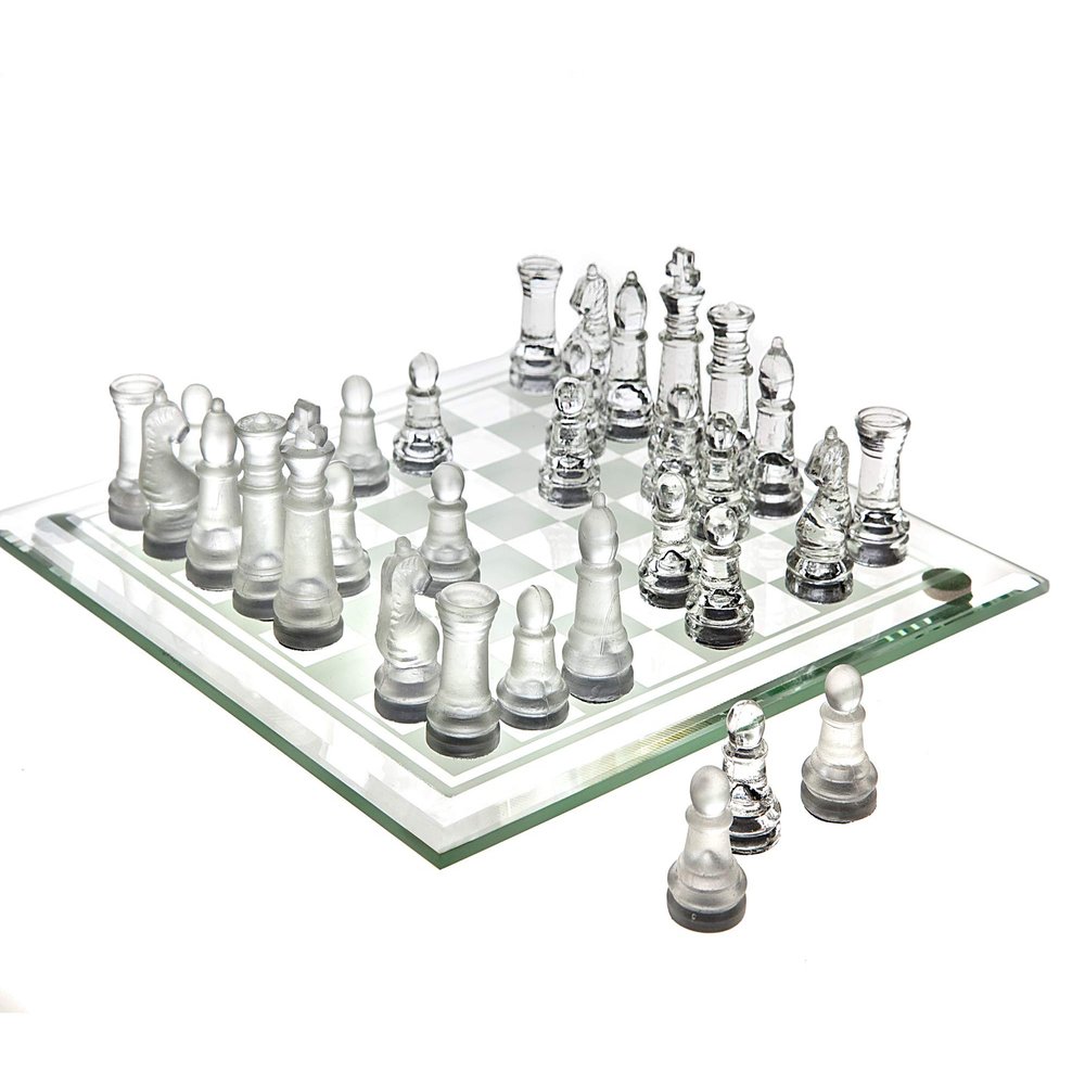 Studio SILVERSMITHS Chess Game Set Fine Glass(8 x 8)