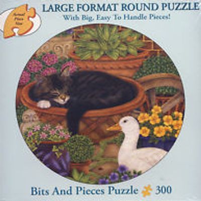 1000 Pc Round Puzzle- Just the Right Size- By Anne Mortmer