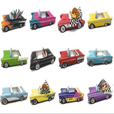 12 Classic Car Party Food Boxes with Wax Paper - 1950's GM Collection