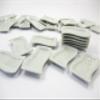 10 White Ceramic Breakfast Serving Tray Plate Dollhouse Miniatures Supply 13401 view 2
