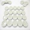 10x25 mm White Edge Scalloped Plate Dollhouse Miniatures Ceramic Supply 13404 view 2