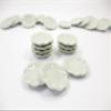 10x25 mm White Edge Scalloped Plate Dollhouse Miniatures Ceramic Supply 13404 view 4