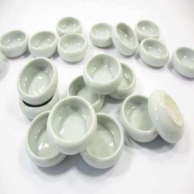 10 White Round Bowl Dollhouse Miniatures Ceramic Supply Kitchenware 13400