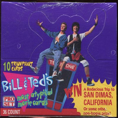 Bill & Ted's Most Atypical Movie Trading Cards 1991 Pro Set sealed 36ct Box