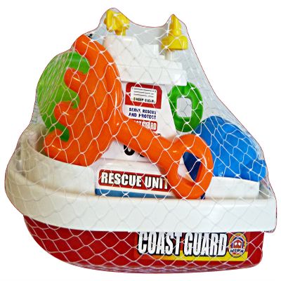 Globo Toys Globo - 34553 2 Colour Summer Boat with Spade/Rake and Mould