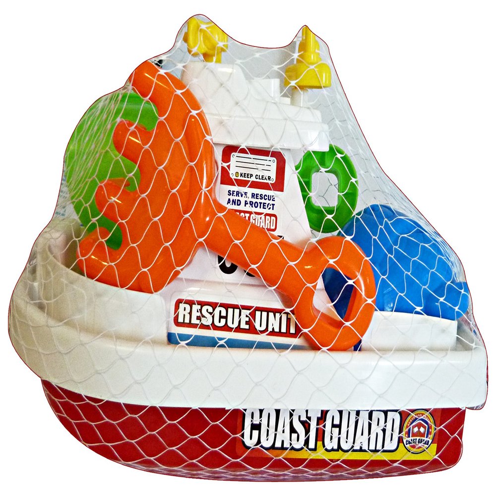 Globo Toys Globo - 34553 2 Colour Summer Boat with Spade/Rake and Mould