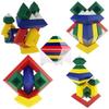KUTOI Pyramid Stacking Toy Building Blocks 3D Puzzle Brain Teasers for Kids and Adults-Creative Preschool Learning Activities- Toddler Building Toys, Kids Blocks for 3 Year Old Boys & Girls view 1