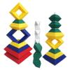 KUTOI Pyramid Stacking Toy Building Blocks 3D Puzzle Brain Teasers for Kids and Adults-Creative Preschool Learning Activities- Toddler Building Toys, Kids Blocks for 3 Year Old Boys & Girls view 3
