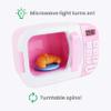 Boley Pink Microwave Playset - 11 Pc Light & Sound Pretend Play Kitchen Toys Set with Play Food for Kids Ages 3+ view 2