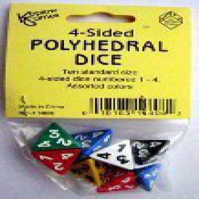 4-Sided Polyhedral Dice