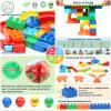 COUOMOXA Marble Run Building for Kids: STEM Building Blocks Set Compatible with Classic Bricks - Educational Toys for Kids Ages 3 4 5 6 7 8+ Home Classroom for Boys Girls view 2