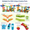 COUOMOXA Marble Run Building for Kids: STEM Building Blocks Set Compatible with Classic Bricks - Educational Toys for Kids Ages 3 4 5 6 7 8+ Home Classroom for Boys Girls view 4