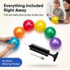 Bedwina Knobby Balls - (Pack of 6) Bulk 7 Inch Sensory and Spiky Massage Stress Balls for Toddlers, with Pump, Fun & Bouncy for Toddler, Kids Party Favors, Stocking Stuffers view 4
