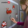 Creative QT Brick Activity Wall Panel - 24" x 34" Gray - Play Panel & Sensory Busy Board Toddler Toy - STEM & Fine Motor Activity Board - Compatible with All Brick Brands view 3