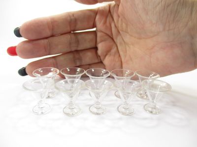 10 Empty Ice Cream Cup Acrylic Plastic Dollhouse Miniatures Supply 9406