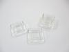 10 Empty Square Plate Acrylic Plastic Dollhouse Miniatures Supply 2cm 9408 view 3