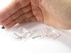 10 Empty Square Plate Acrylic Plastic Dollhouse Miniatures Supply 2cm 9408 view 4