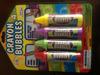 Crayon Bubbles Non-toxic Bubbles 4pack Party Bubbles view 1