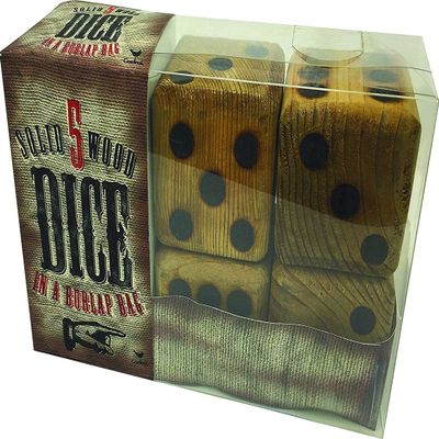 5 Giant Wood Dice Giant Game