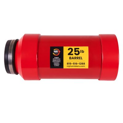 MJR Tumblers 1.5 Gallon Rock Tumbler Barrel - Barrel for Tumbling, Rock Polisher Tool, 25 lb