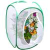 SunGrow Foldable Butterfly Habitat, 24" Butterfly Cage for Caterpillars, Create Farm, Enclosure for Breeding Soldier Fly, Ladybug, Dragonfly, or Housefly for Chicken and Reptile Feed, Green view 1